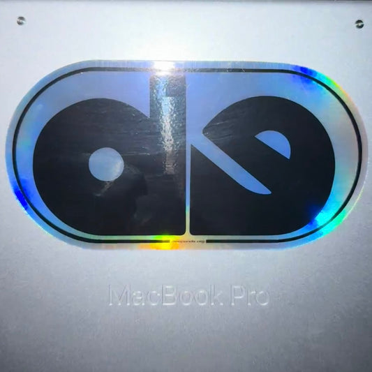 de Logo 3x5 Holo Sticker